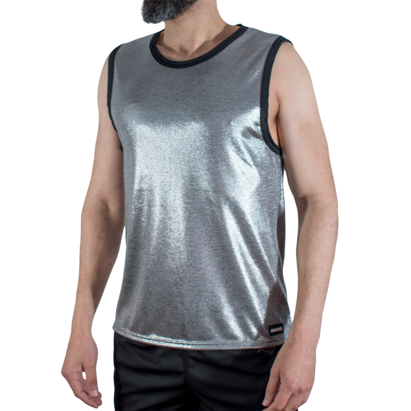 MACHO - FINE GLITTER T-SHIRT L/XL