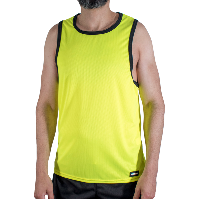 MACHO - CMV001 YELLOW GYM T-SHIRT S/M