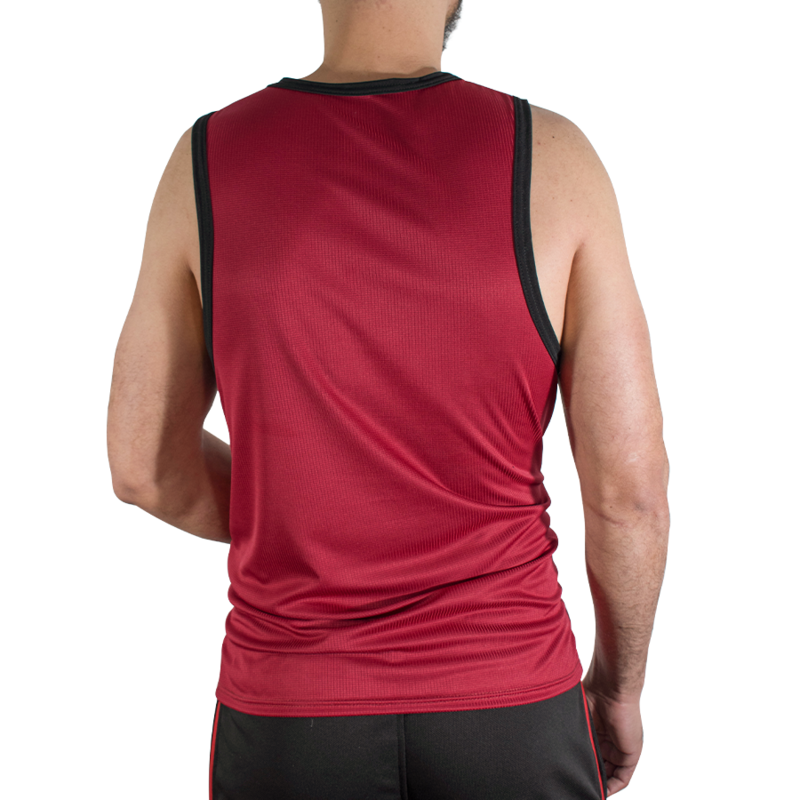 MACHO - CMV003 MAROON GYM T-SHIRT S/M