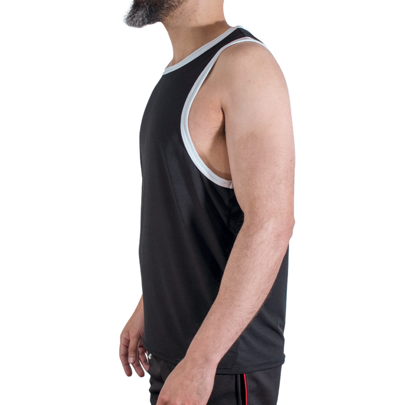 MACHO - CMV004 BLACK GYM T-SHIRT S/M