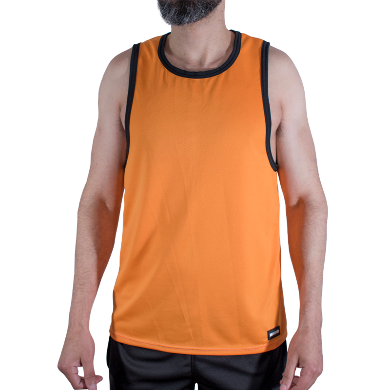 MACHO - CMV005 ORANGE GYM T-SHIRT S/M