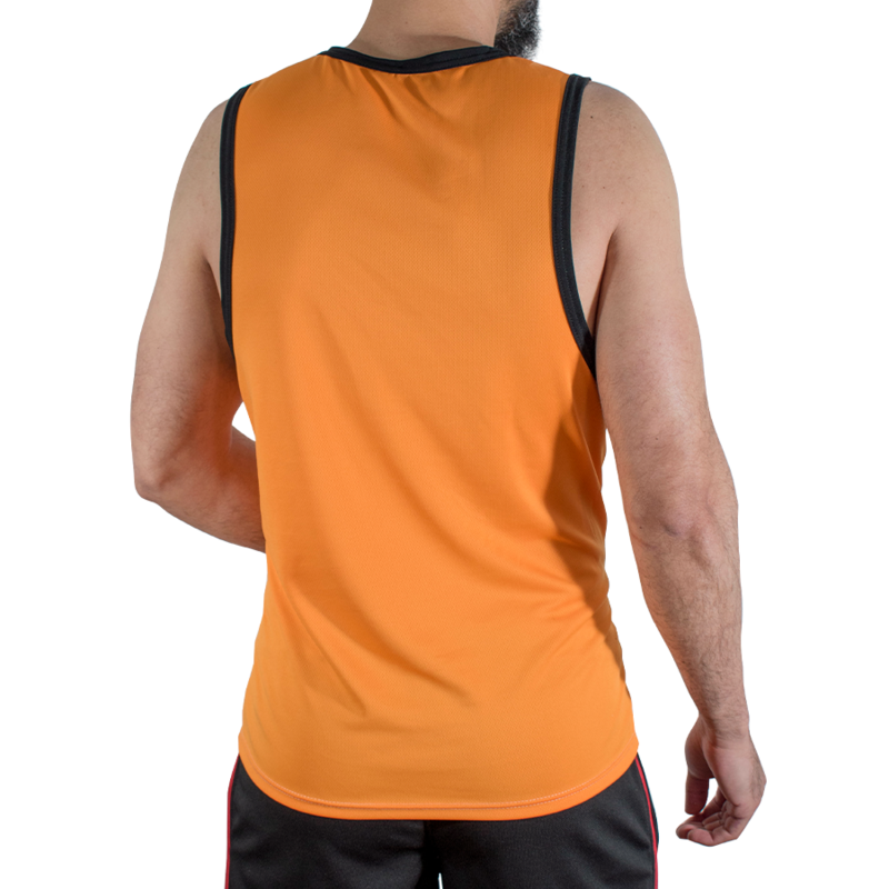 MACHO - CMV005 ORANGE GYM T-SHIRT S/M