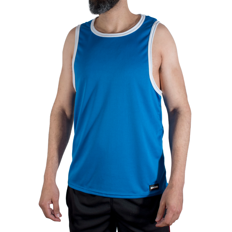 MACHO - CMV002 BLUE GYM T-SHIRT S/M