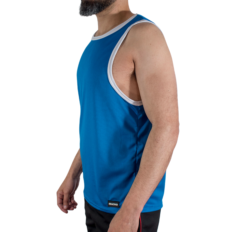 MACHO - CMV002 BLUE GYM T-SHIRT S/M