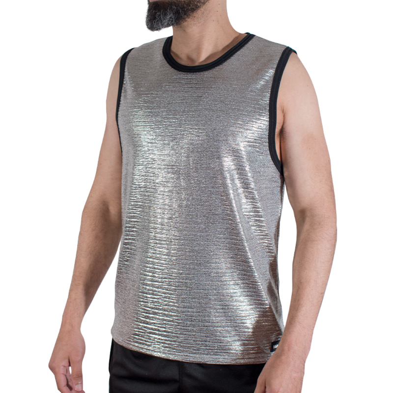 MACHO - FINE GLITTER T-SHIRT L/XL