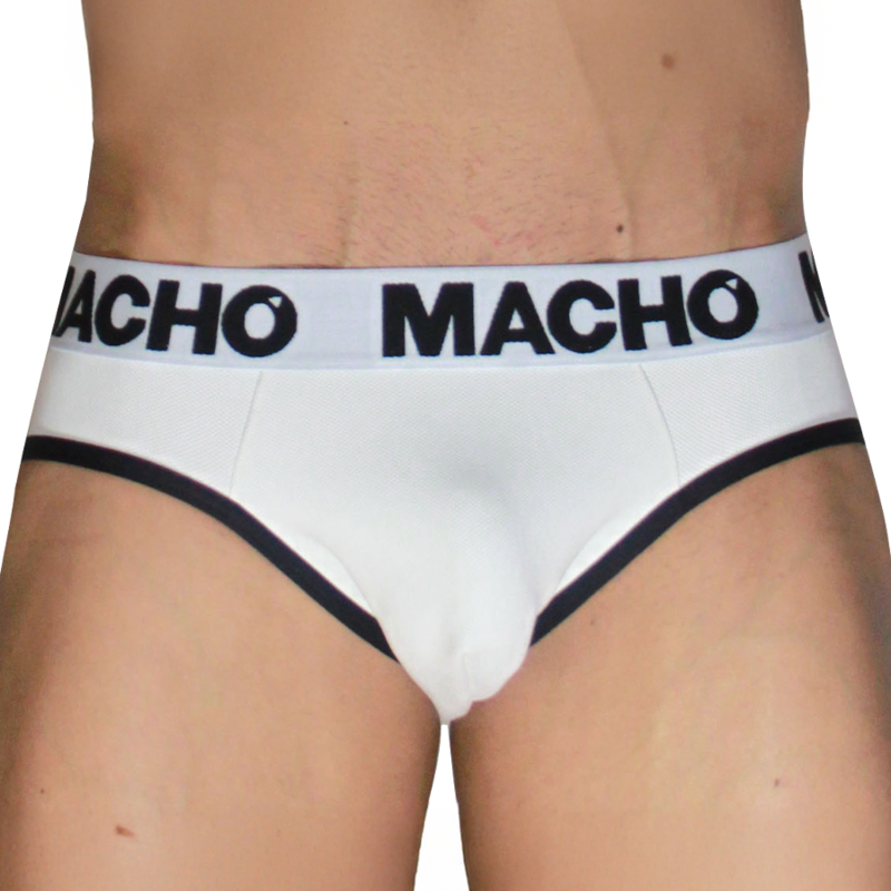 MACHO - MCH006 CLASSIC SLIP WHITE + BLACK M