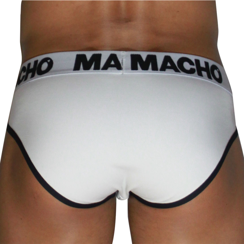 MACHO - MCH006 CLASSIC SLIP WHITE + BLACK XL