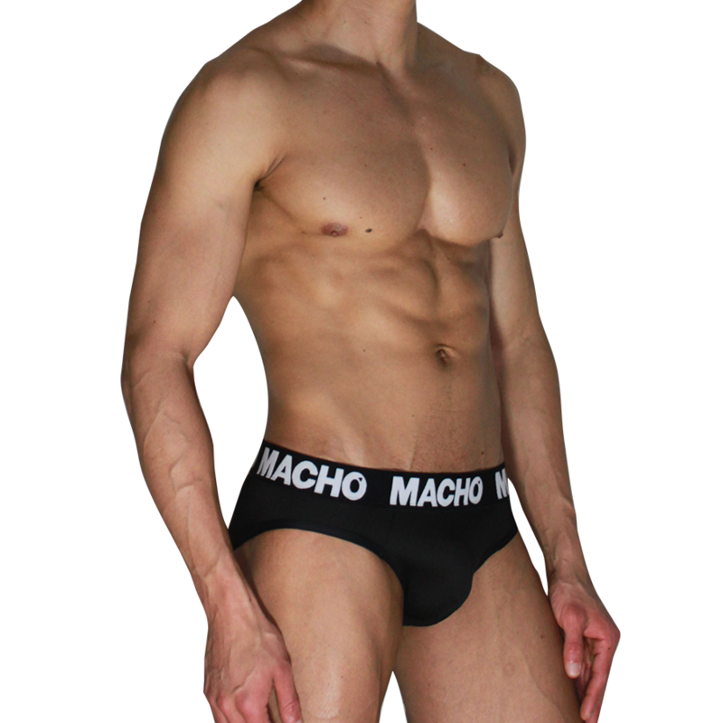 MACHO  - MCH007  CLASSIC SLIP BLACK + BLACK L