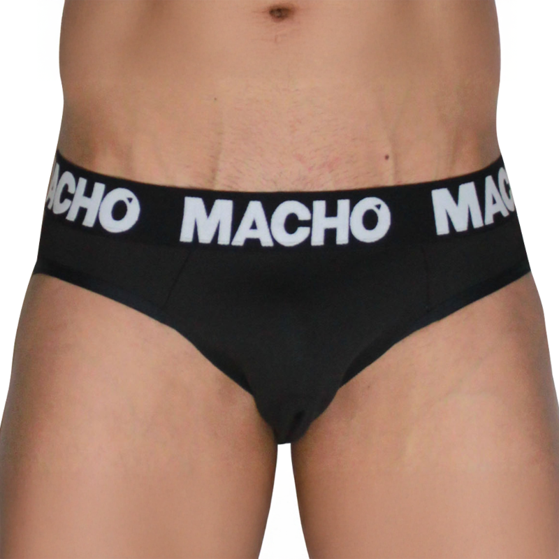 MACHO  - MCH007  CLASSIC SLIP BLACK + BLACK L