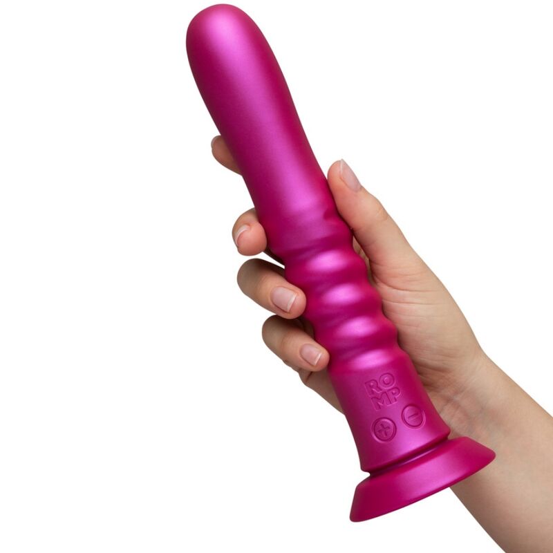 ROMP - JIGGLE UP AND DOWN VIBRATOR WITH PINK SUCTION CUP