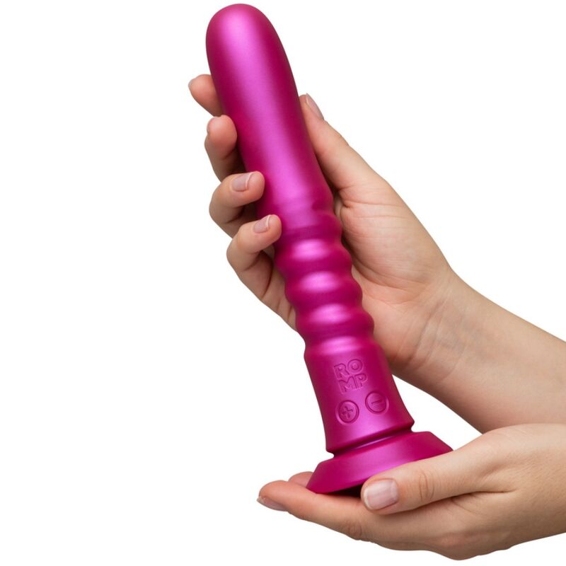 ROMP - JIGGLE UP AND DOWN VIBRATOR WITH PINK SUCTION CUP