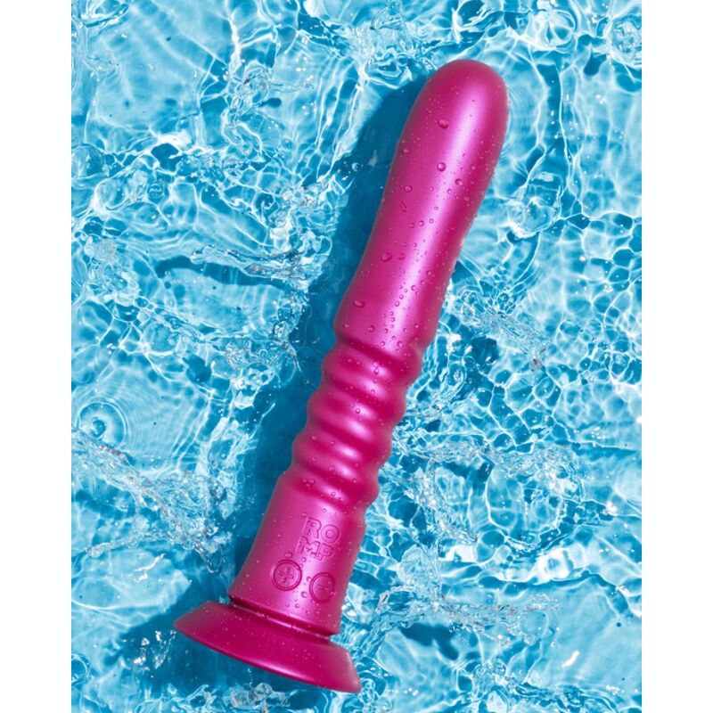 ROMP - JIGGLE UP AND DOWN VIBRATOR WITH PINK SUCTION CUP
