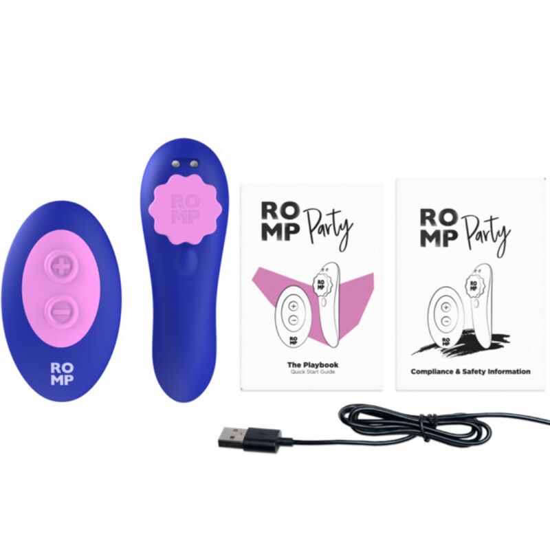ROMP - PARTY MAGNETIC VIBRATING SILICONE PANTIE WITH REMOTE CONTROL