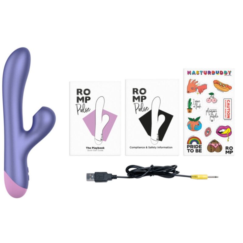 ROMP - PULSE RABBIT DUAL G-SPOT VIBRATOR ELECTRIC BLUE