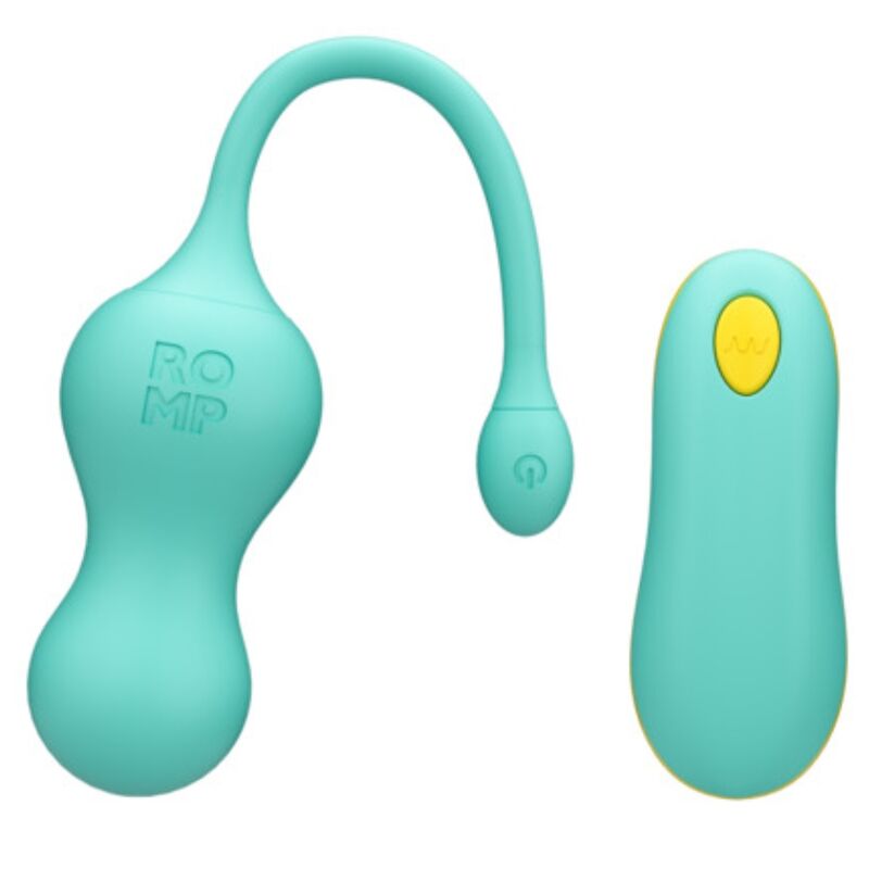 ROMP - CELLO MULTIFUNCTION VIBRATING EGG TURQUOISE REMOTE CONTROL