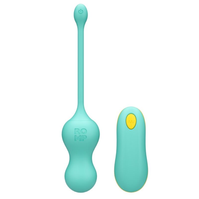 ROMP - CELLO MULTIFUNCTION VIBRATING EGG TURQUOISE REMOTE CONTROL