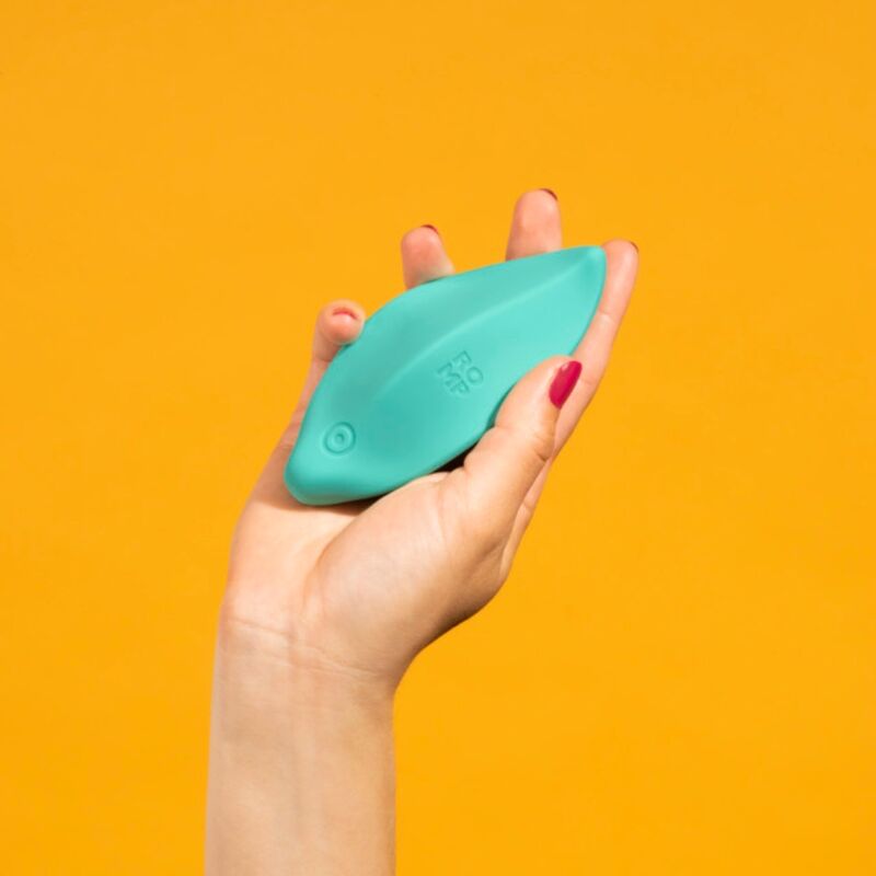 ROMP - WAVE VIBRATOR CLITORAL STIMULATOR ERGONOMIC SHAPE AQUA GREEN