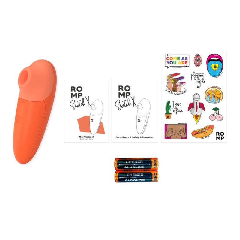 ROMP - SWITCH X CLITORAL STIMULATOR 6 LEVELS ORANGE