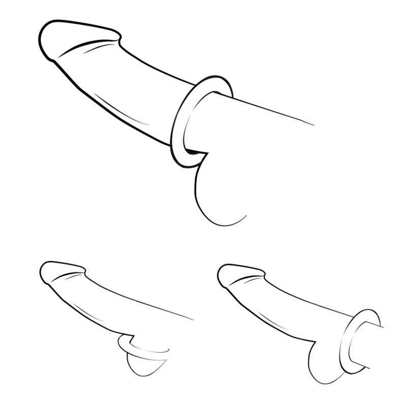 ROMP - REMIX TRIO SET OF 3 PURPLE SILICONE PENIS RINGS