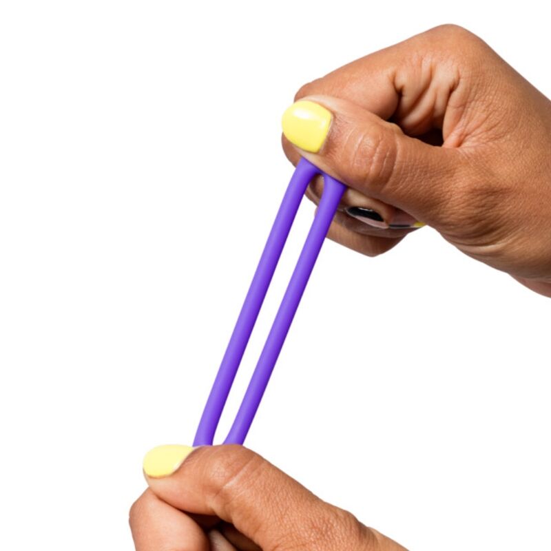 ROMP - REMIX TRIO SET OF 3 PURPLE SILICONE PENIS RINGS