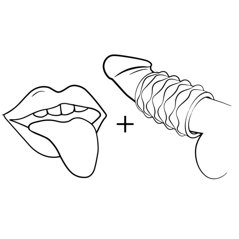 ROMP - MOSH TRANSPARENT MALE MASTURBATOR WITH 6 CM REVERSBLE SHEATH