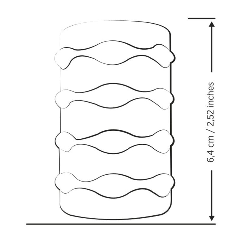 ROMP - MOSH TRANSPARENT MALE MASTURBATOR WITH 6 CM REVERSBLE SHEATH
