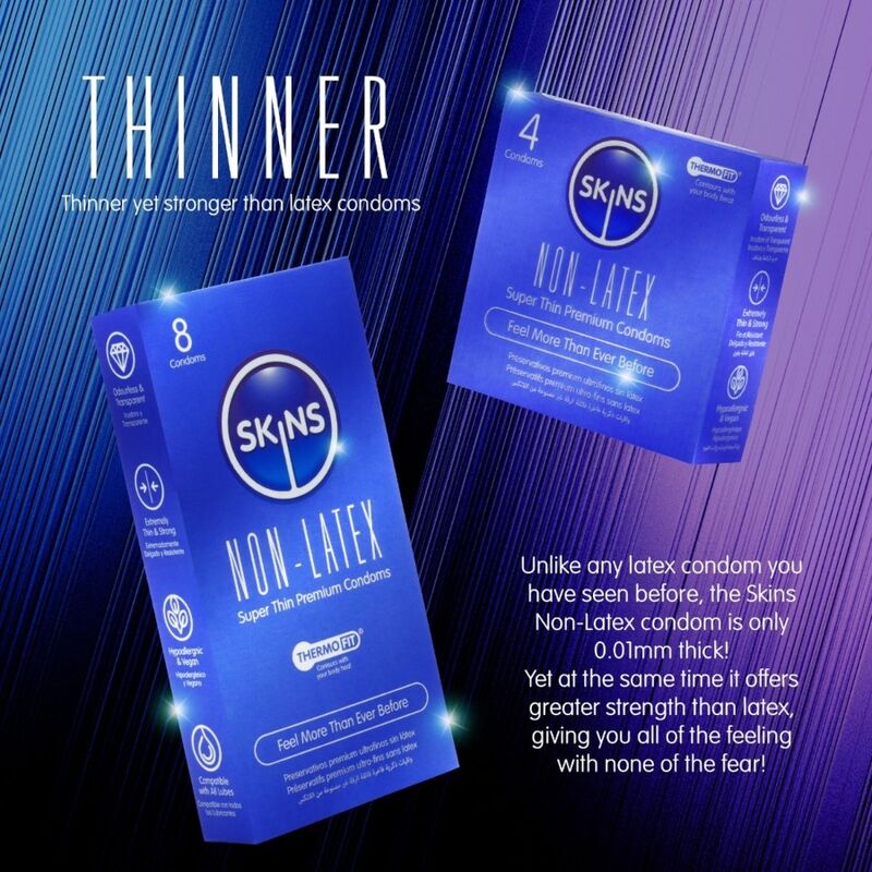 SKINS - LATEX-FREE CONDOMS PACK OF 4