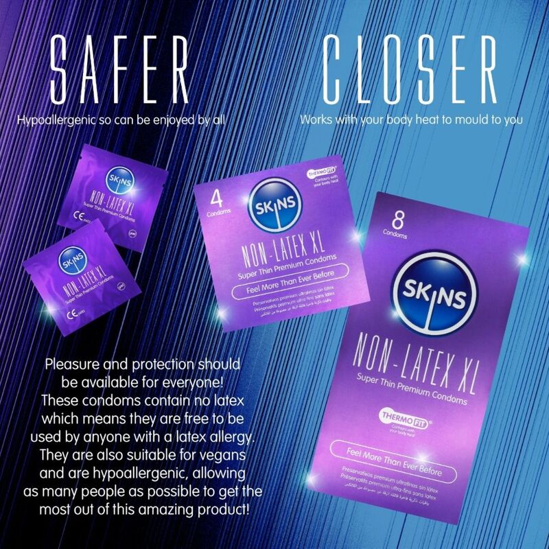 SKINS - LATEX-FREE CONDOMS XL PACK OF 4
