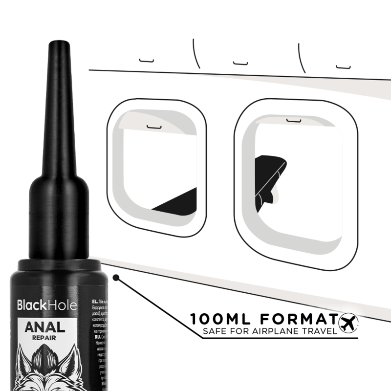 BLACK HOLE - ANAL LUBE APPLIER  L SIZE 100 ML