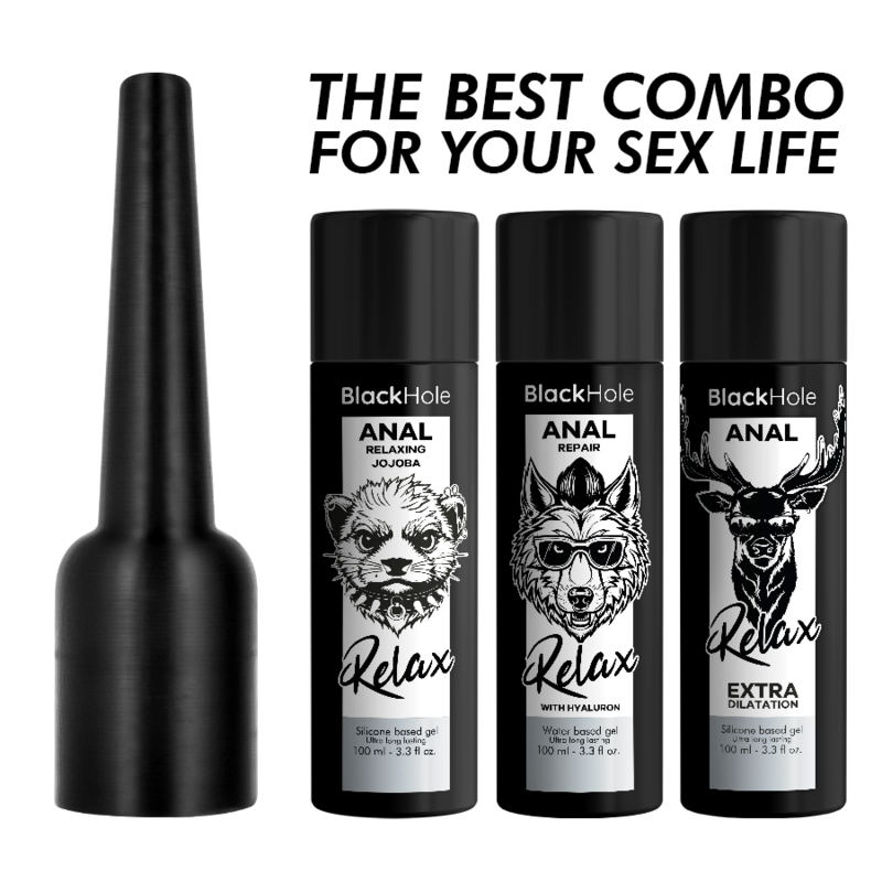BLACK HOLE - ANAL LUBE APPLIER  L SIZE 100 ML