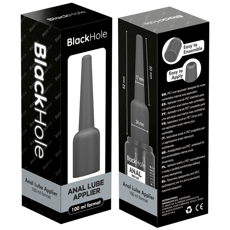BLACK HOLE - ANAL LUBE APPLIER  L SIZE 100 ML