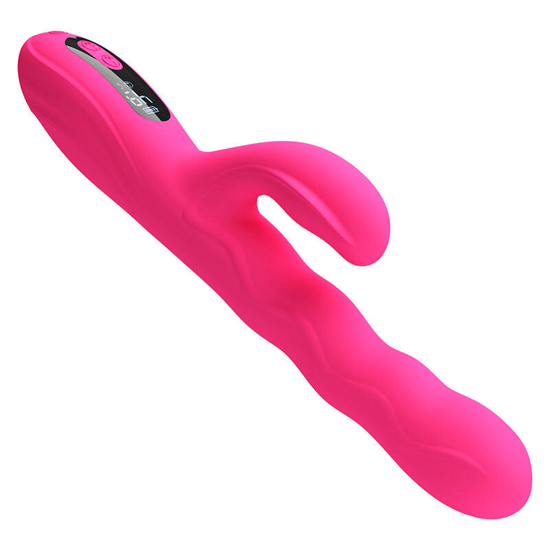 PRETTY LOVE - WINTERS MULTIFUNCTION RABBIT VIBRATOR WITH LED DISPLAY PINK
