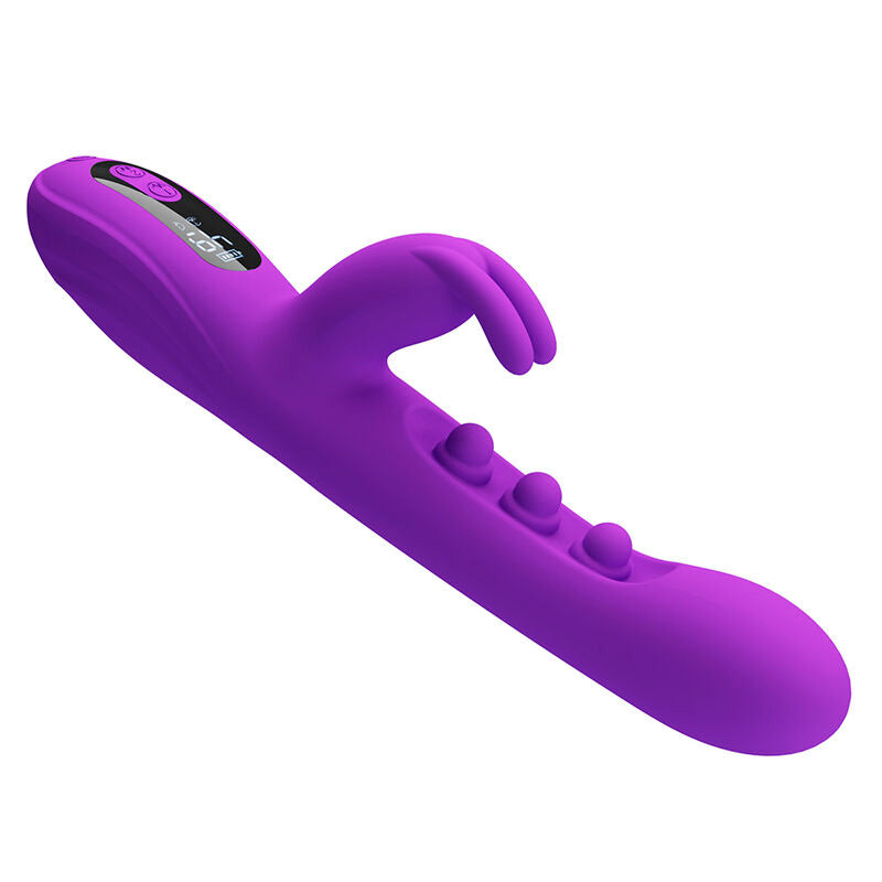 PRETTY LOVE - SABIEN RABBIT VIBRATOR WITH TAPPING STIMULATION AND PURPLE LED
