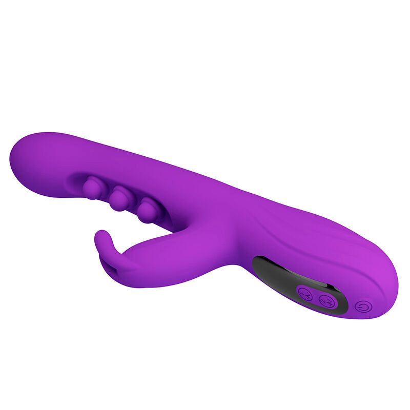 PRETTY LOVE - SABIEN RABBIT VIBRATOR WITH TAPPING STIMULATION AND PURPLE LED