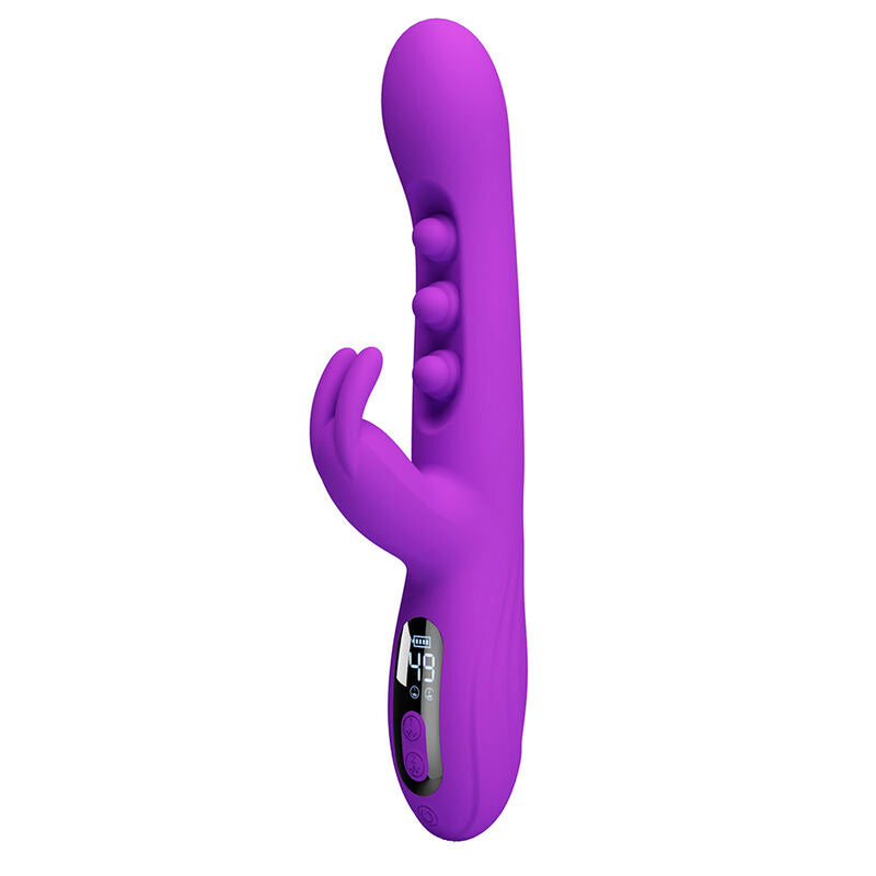 PRETTY LOVE - SABIEN RABBIT VIBRATOR WITH TAPPING STIMULATION AND PURPLE LED