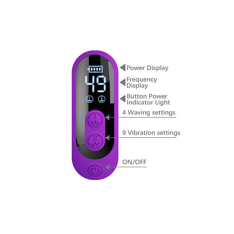 PRETTY LOVE - SABIEN RABBIT VIBRATOR WITH TAPPING STIMULATION AND PURPLE LED