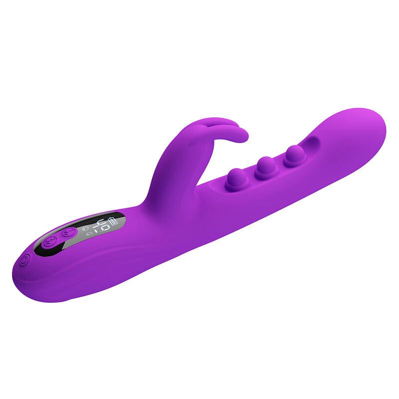 PRETTY LOVE - SABIEN RABBIT VIBRATOR WITH TAPPING STIMULATION AND PURPLE LED