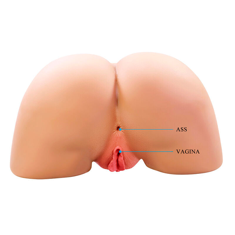 CRAZY BULL - OLIVIA  DOPPELTER VAGINAL- UND ANALVIBRATIONSMASTURBATOR FLESH
