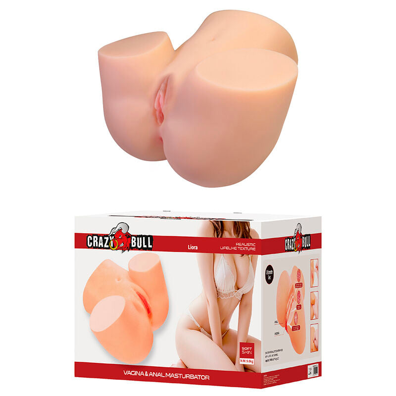 CRAZY BULL - LIORA XXL DOUBLE VAGINAL AND ANAL VIBRATING MASTURBATOR