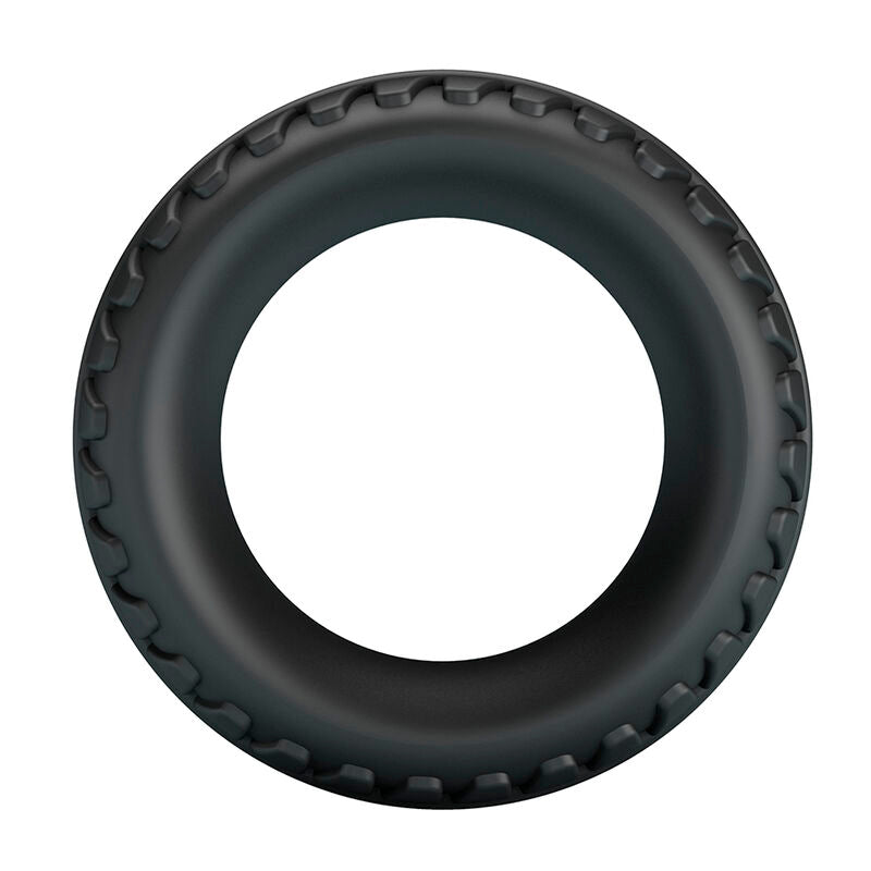 CRAZY BULL - MERRITT TEXTURED SILICONE COCK RING BLACK