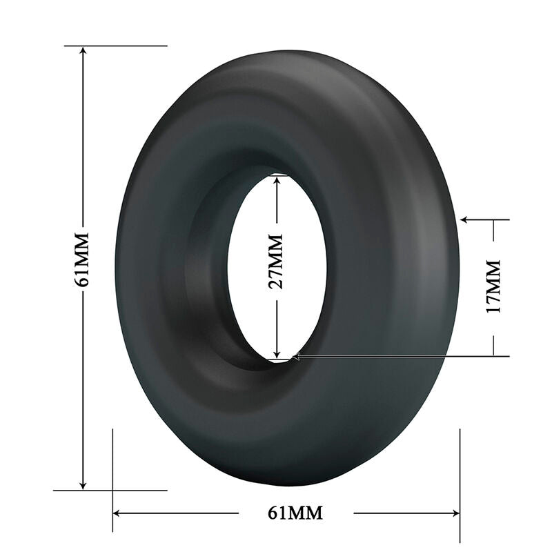 CRAZY BULL - URBAN SUPER SOFT SILICONE COCK RING BLACK