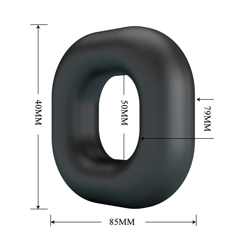 CRAZY BULL - WALDEN SUPER SOFT SILICONE COCK RING BLACK