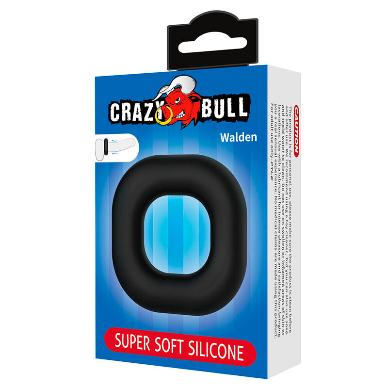 CRAZY BULL - WALDEN SUPER SOFT SILICONE COCK RING BLACK
