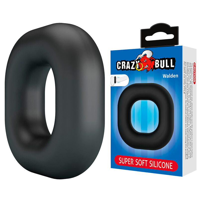 CRAZY BULL - WALDEN SUPER SOFT SILICONE COCK RING BLACK