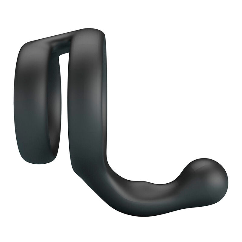 CRAZY BULL - YANCY DOUBLE COCK AND BALL RING BLACK