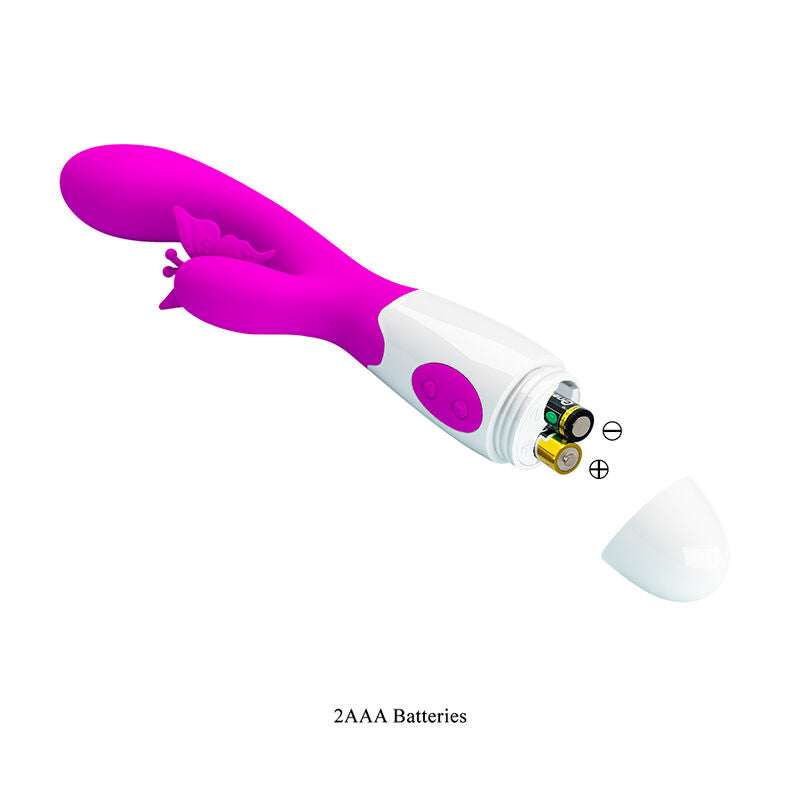 PRETTY LOVE - BUTTERFLY KISS 30 FUNCTION RABBIT VIBRATOR PURPLE