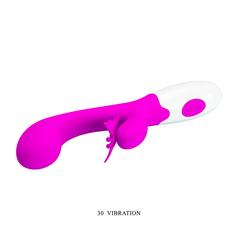 PRETTY LOVE - BUTTERFLY KISS 30 FUNCTION RABBIT VIBRATOR PURPLE