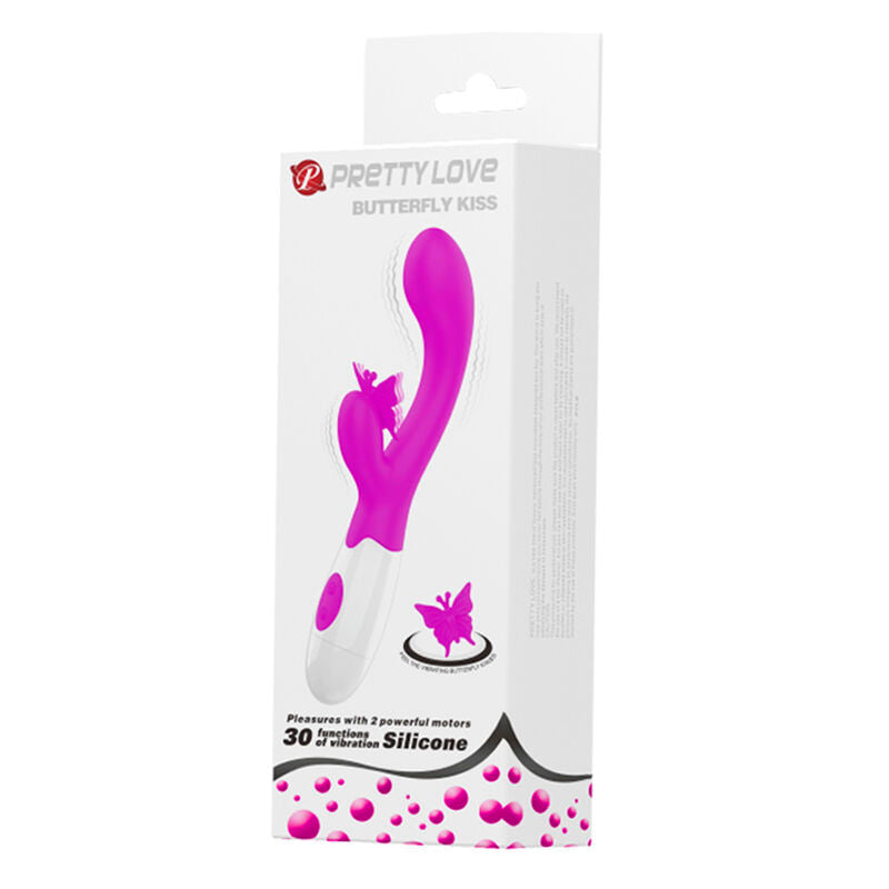 PRETTY LOVE - BUTTERFLY KISS 30 FUNCTION RABBIT VIBRATOR PURPLE