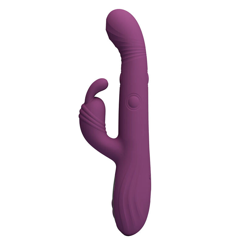 PRETTY LOVE - DEE MULTIFUNCTION RABBIT VIBRATOR OSCILLATING AND PERCUSSION PURPLE