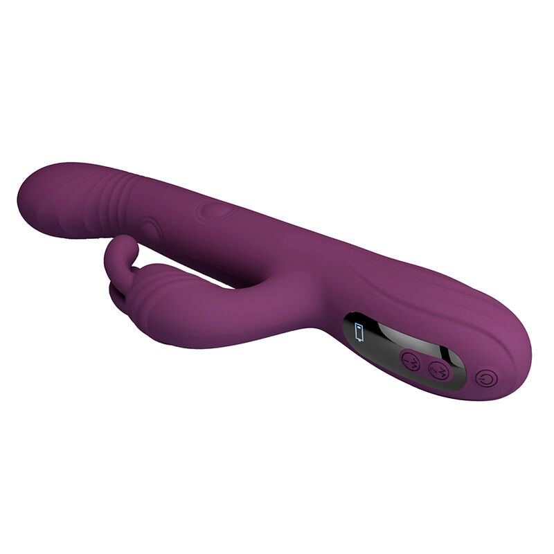 PRETTY LOVE - DEE MULTIFUNCTION RABBIT VIBRATOR OSCILLATING AND PERCUSSION PURPLE